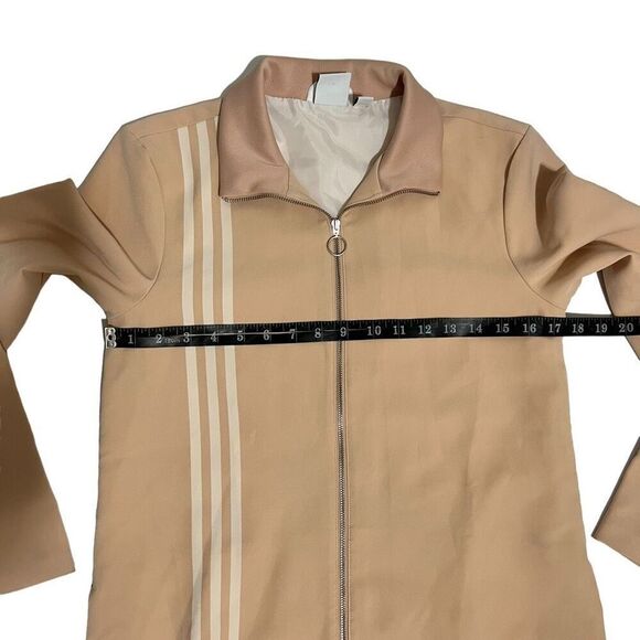Adidas Jacket Size XSmall Pink Zip-Up Long-Sleeve Lined - Picture 11 of 12
